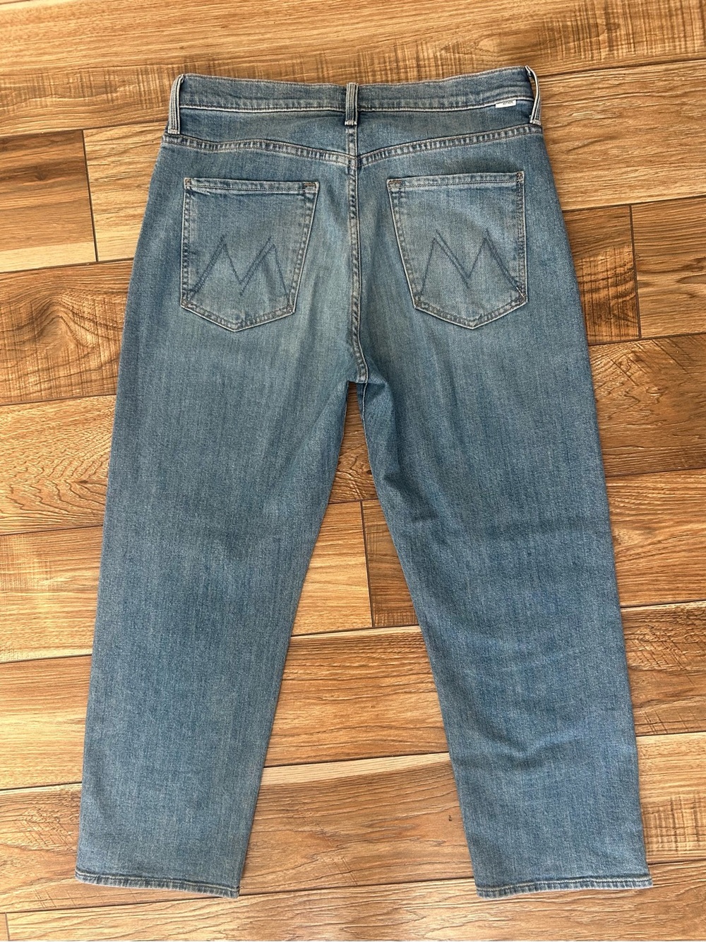 MOTHER The Ditcher Zip Crop Straight Leg Jean Boogie Down Size 30 New With Tags